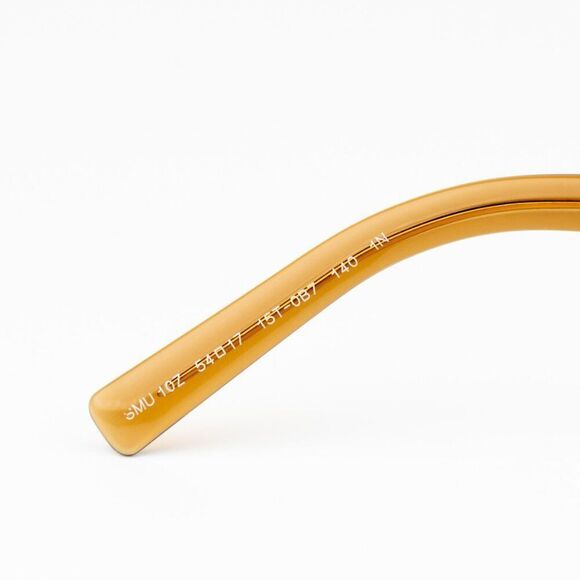 NEW Miu Miu MU10ZS 15T0B7 Caramel Trasparent Yelllow Square Unisex Sunglasses - Picture 11 of 12